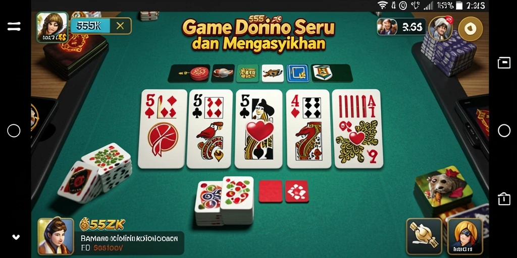 Tampilan gameplay seru dan interaktif di 555ZK.