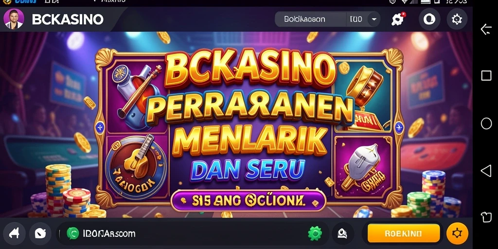Screenshot gameplay BCKASINO menunjukkan keseruan bermain Slot yang mendebarkan.