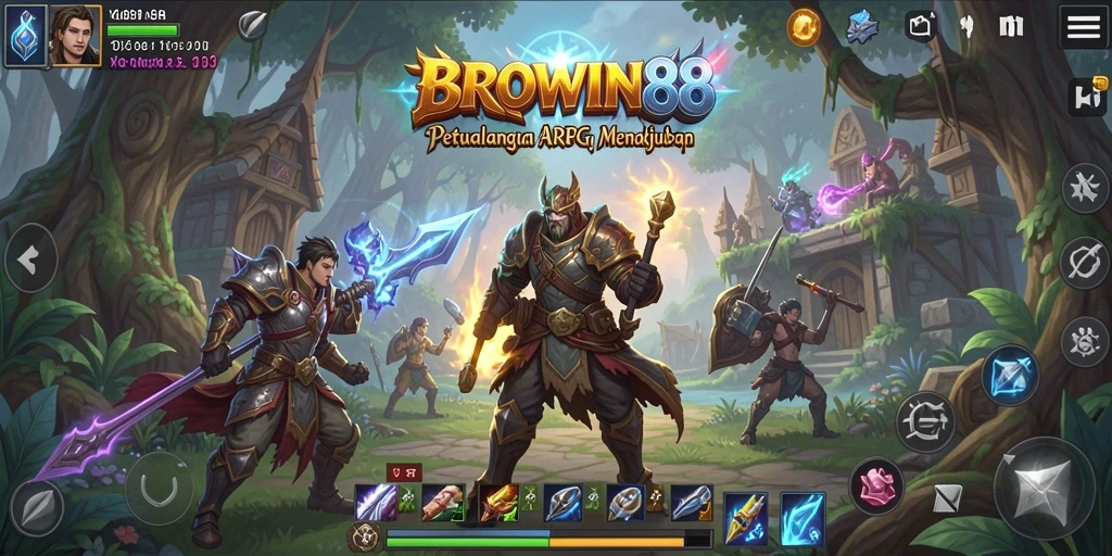 Tampilan menakjubkan dari gameplay BROWIN88 dengan pertempuran epik ARPG.