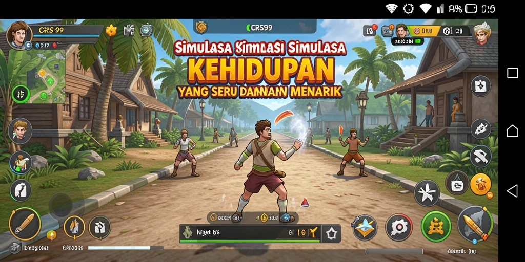 Tampilan gameplay CRS99 yang menarik dengan detail mendalam.
