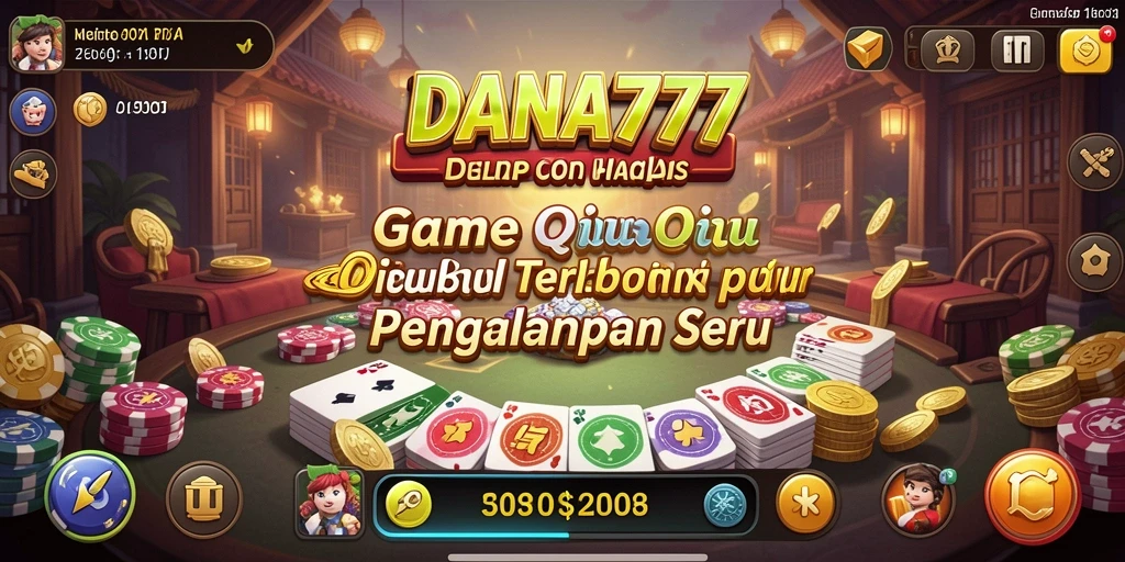 Screenshot gameplay DANA777 menunjukkan aksi seru dalam QiuQiu.