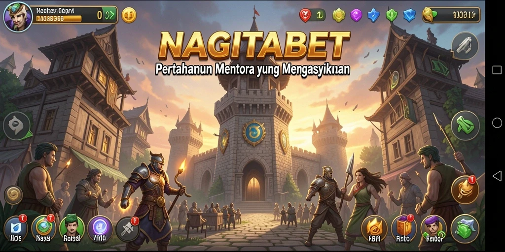 Tampilan gameplay NAGITABET dengan aksi Tower Defense yang intens.