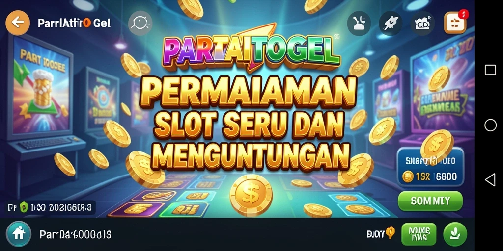 Tampilan gameplay PARTAITOGEL yang menarik dan penuh warna.