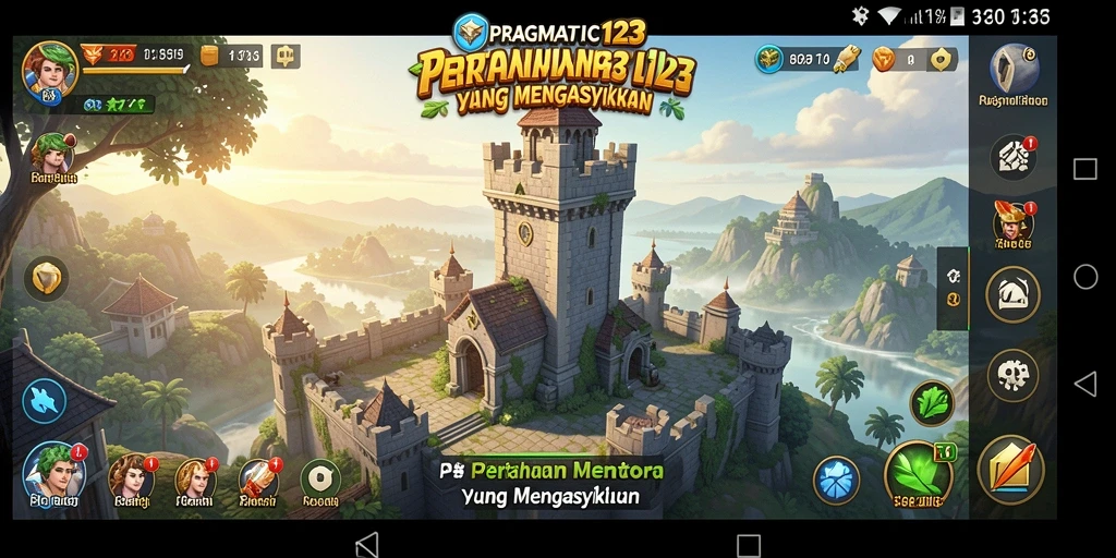 Screenshot utama PRAGMATIC123 menampilkan aksi seru di permainan Tower Defense.